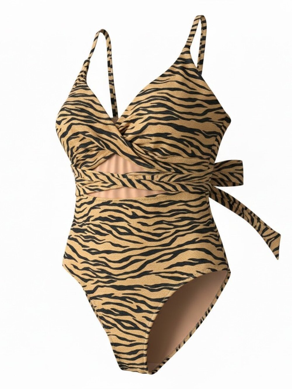 Aerie - Tiger Stripe Wrap One Piece Swimsuit